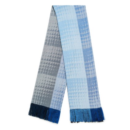 ผ้าคลุม/พันคอ Blue-Black-White