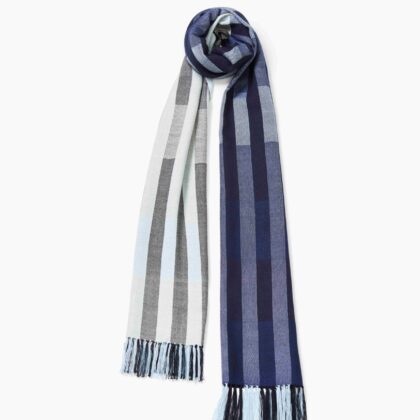 ผ้าพันคอ Harmony Black Blue Beige