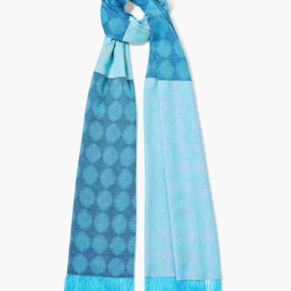 ผ้าพันคอ Itajime Moon Blue Beige