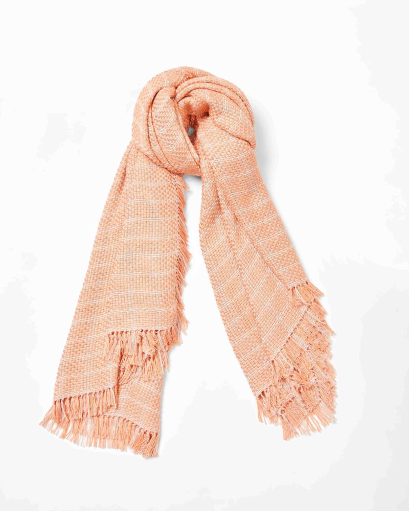 ผ้าพันคอ Girl-bamboo (Salmon pink)