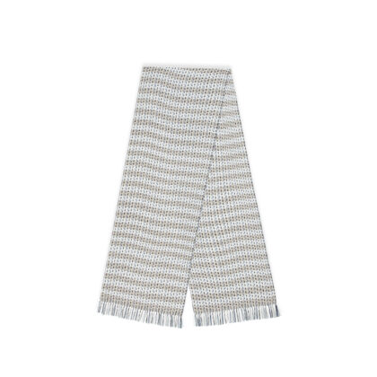 ผ้าพันคอ Geraldine 2/S สี Grey-White-Navy