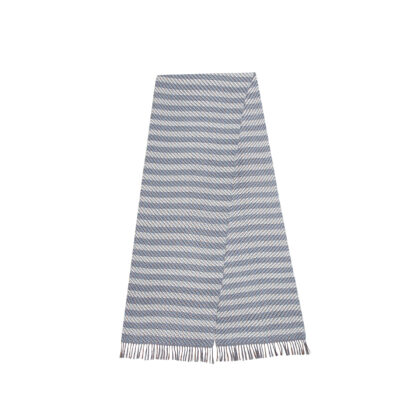 ผ้าพันคอ Geraldine 2/S สี Brown-White-Blue